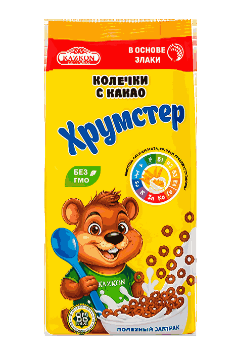 Готовый завтрак «Хрумстер» колечки с какао