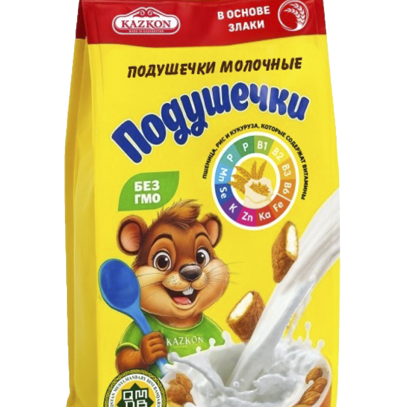 Подушечки с молочной начинкой из цельных злаков