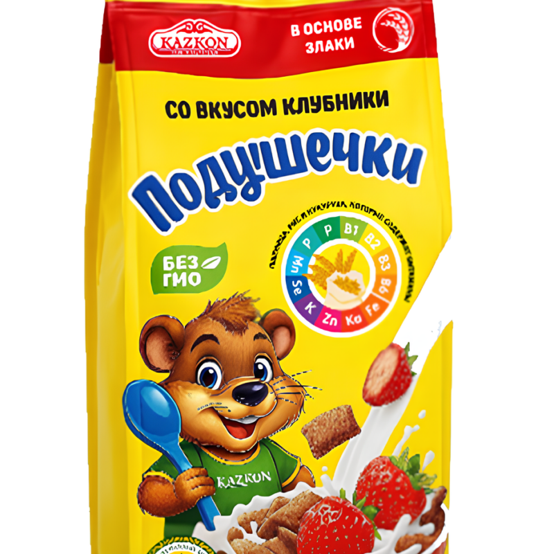 Подушечки со вкусом клубники из цельных злаков